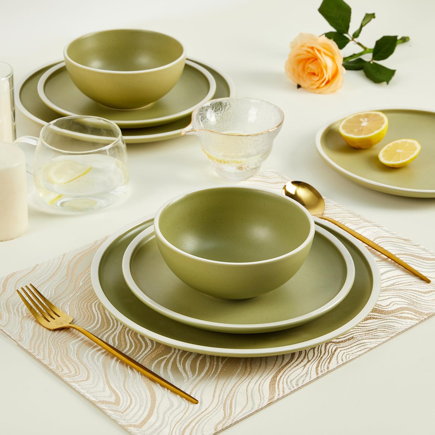 Speckled Stoneware Dinnerware Sets
