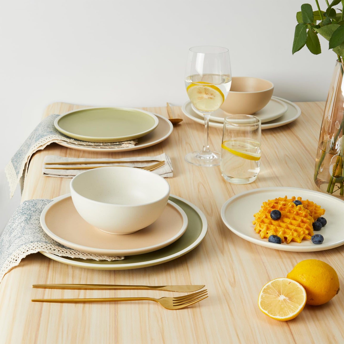 Speckled Stoneware Dinnerware Sets