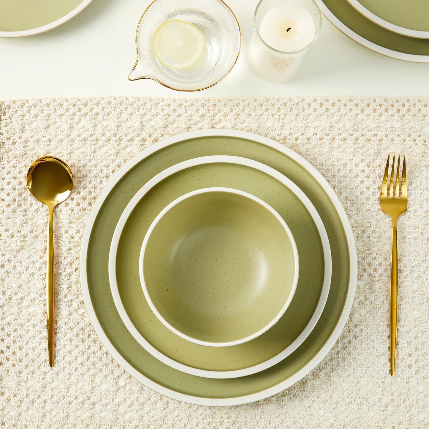 Speckled Stoneware Dinnerware Sets
