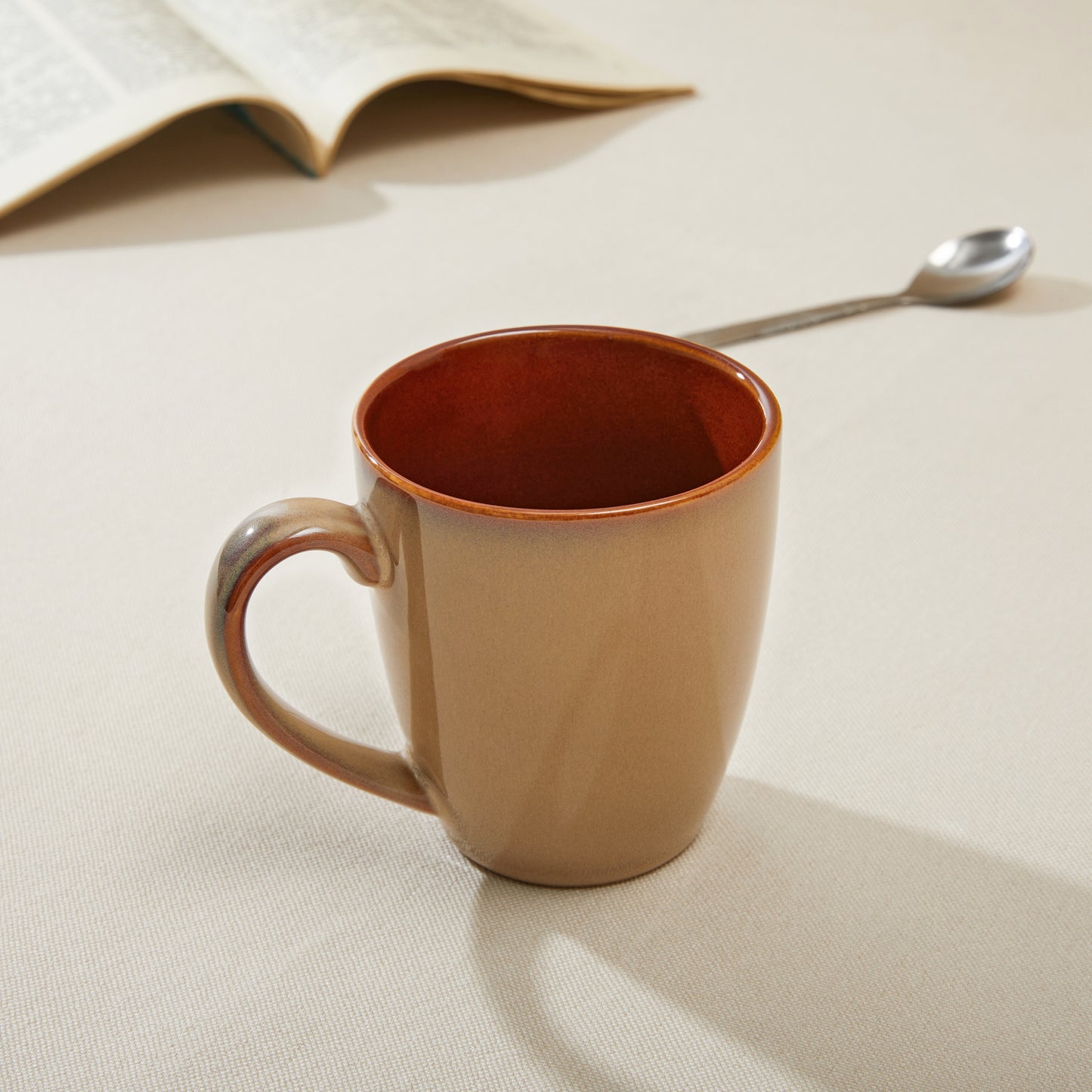 Coffee Mug 14 oz, Ceramic Coffee Mugs Set of 4, Reactive Glaze Mug for Latte/Tea/Cappuccino