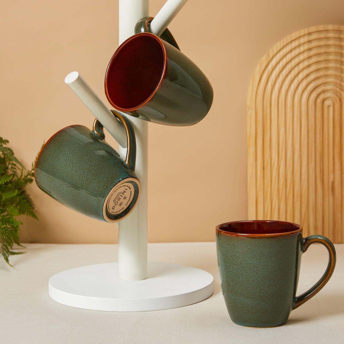 Coffee Mug 14 oz, Ceramic Coffee Mugs Set of 4, Reactive Glaze Mug for Latte/Tea/Cappuccino