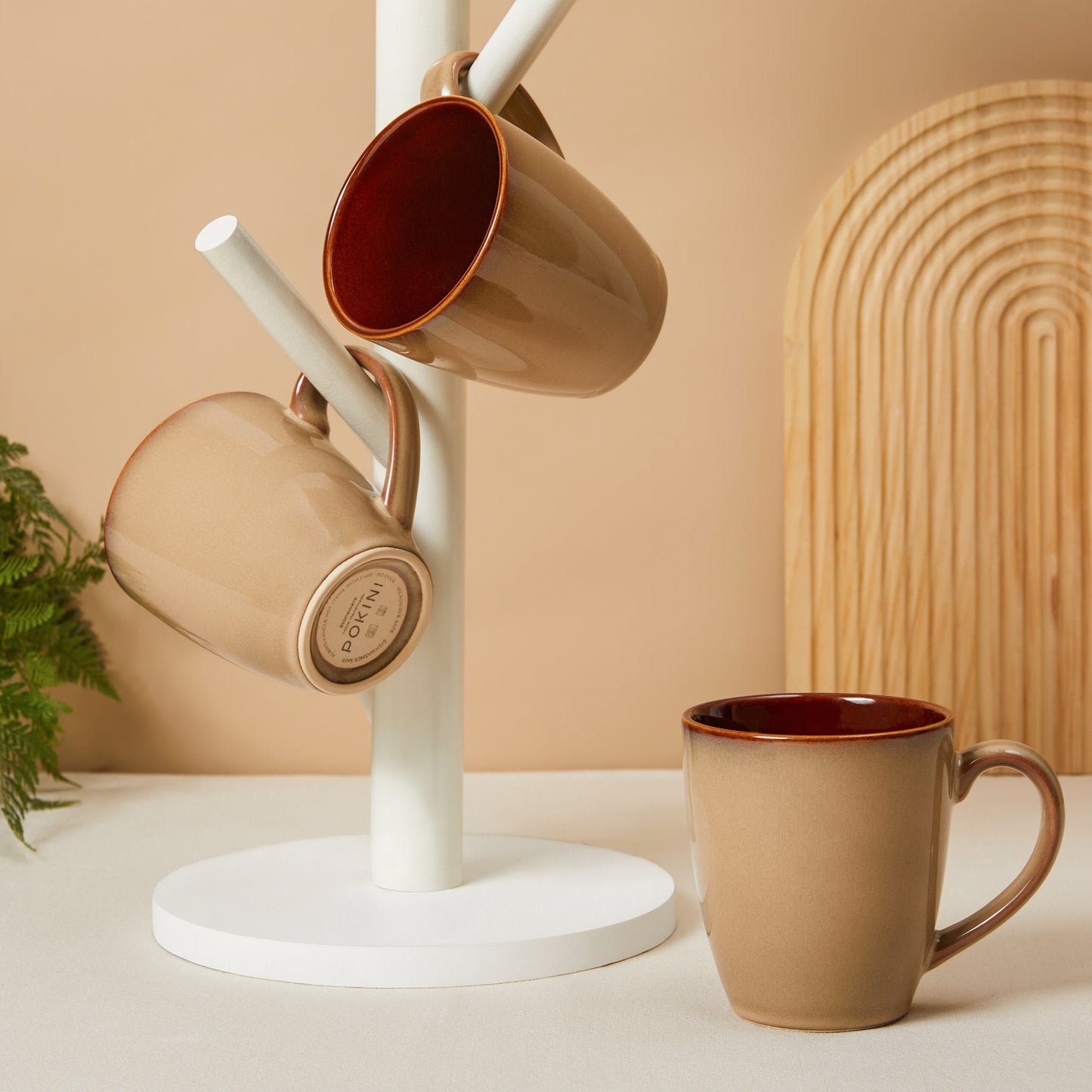 Coffee Mug 14 oz, Ceramic Coffee Mugs Set of 4, Reactive Glaze Mug for Latte/Tea/Cappuccino